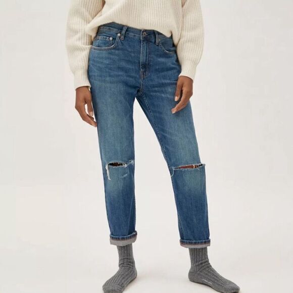 Everlane the summer jean distressed size 31 - Picture 1 of 4